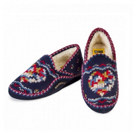 Zapatilla NORDIKAS CerradaCorazón MARINO