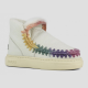 MOU Sneaker Bold Rainbow Stitching WHITE
