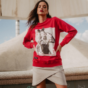 Sudadera BE HAPPINESS Kate Play ROJO
