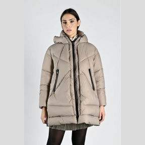 Chaquetón 3/4 CANADIAN Eugenie Mid Satin TAUPE