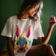 Camiseta LOVE&LIVE Rabbit Colors BLANCO