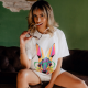 Camiseta LOVE&LIVE Rabbit Colors BLANCO