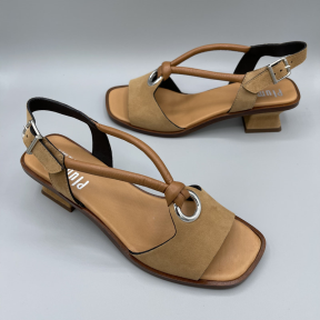 Sandalia PLUMERS Aro Piel Ante CUERO