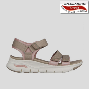 SKECHERS ARCH FIT Fresh Bloom TAUPE/ROSA