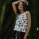 Top BE HAPPINESS Acid Print MULTICOLOR