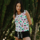 Top BE HAPPINESS Acid Print MULTICOLOR