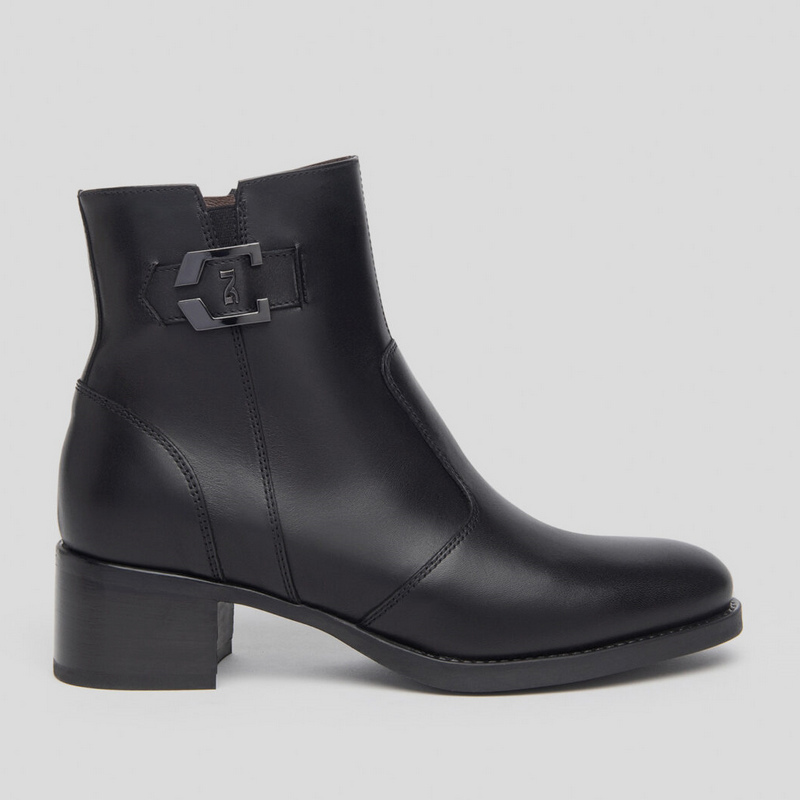 Botin cheap negro bajo