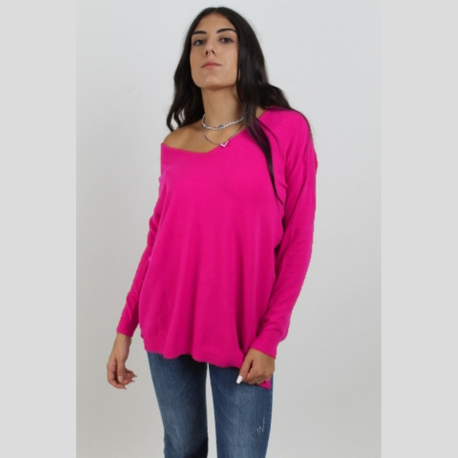 Jersey Pico Oversize VICOLO Punto FUCSIA