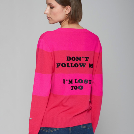 Jersey VILAGALLO Frase Lost FUCSIA/ROJO