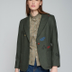 Blazer Bordado VILAGALLO Loden VERDE