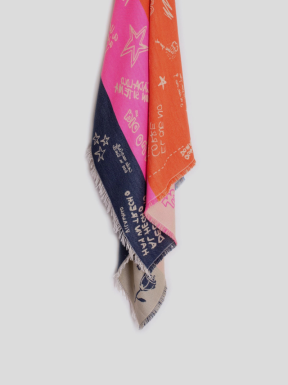 Foulard Lana VILAGALLO Refranes MULTICOLOR