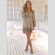 Vestido Corto JAASE Snow Crystal BEIGE 