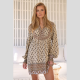 Vestido Corto JAASE Snow Crystal BEIGE 