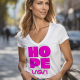 Camiseta Larga Mujer LaSAL Hope BLANCO