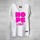 Camiseta Larga Mujer LaSAL Hope BLANCO