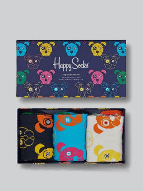 HAPPY SOCKS Mixed Dog Box 3Pack 36/40