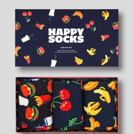 HAPPY SOCKS 3 Pack Food Socks 36/40