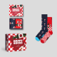 HAPPY SOCKS 2 Pack Wine Gift Set 36/40