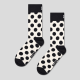 HAPPY SOCKS 3-Pack Black And White 41/46