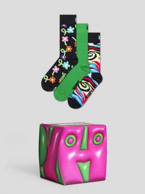 HAPPY SOCKS 3-Pack Hyper Cube 36/40