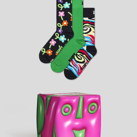 HAPPY SOCKS 3-Pack Hyper Cube 36/40