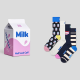 HAPPY SOCKS 4-Pack Milk Carton 36/40