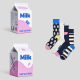 HAPPY SOCKS 4-Pack Milk Carton 36/40