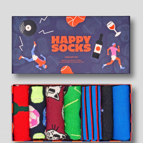 HAPPY SOCKS 7-Pack 7 Days Gift Set 41/46