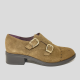 Zapato Hebillas FUNCHAL LADY Ante TABACO