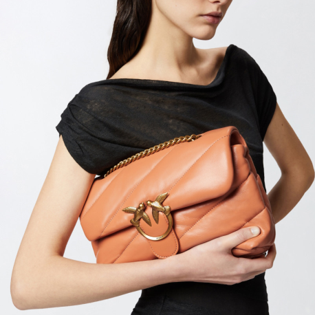 Bolso LovePuffClassic PINKO Oro NARANJAB