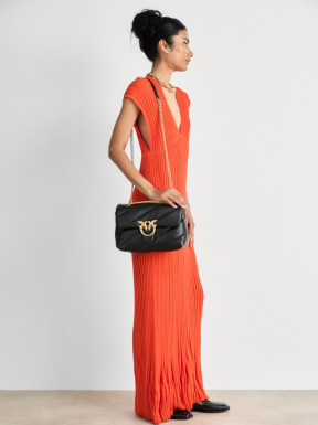 Bolso Love Puff Classic PINKO Oro NEGRO