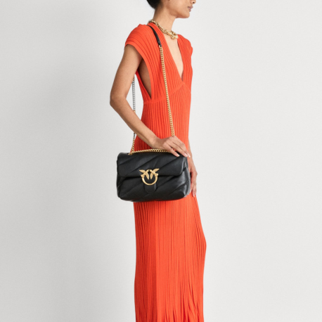 Bolso Love Puff Classic PINKO Oro NEGRO