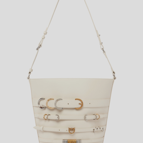 Bolso Cubo Grande PINKO CorreasPielCRUDO