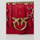Bolso LoveOne Mini PINKO CorreasPielROJO