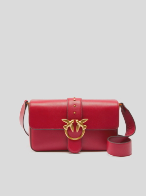 BolsoLoveOnePINKOClassicSlouchyPielROJO