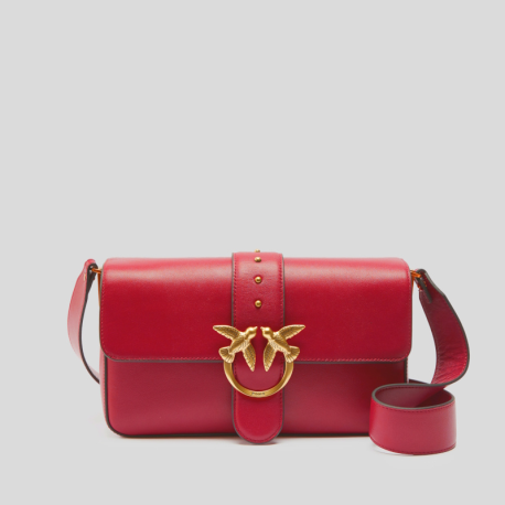 BolsoLoveOnePINKOClassicSlouchyPielROJO