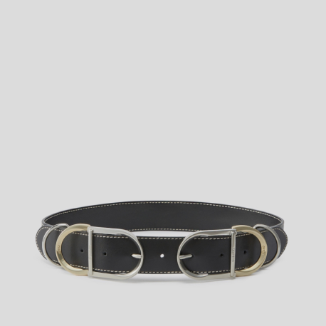Cinturón Hippolita PINKO 4cm Piel NEGRO