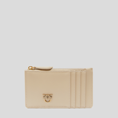 Tarjetero Cremallera PINKO Airone BEIGE