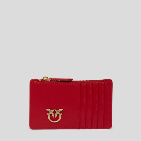 Tarjetero Cremallera PINKO Airone ROJO