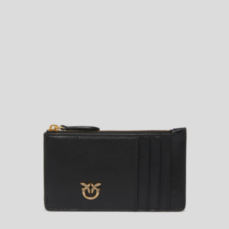 Tarjetero Cremallera PINKO Airone NEGRO