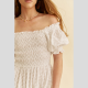 Vestido Bordado JAASE Claudette BLANCO