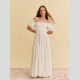 Vestido Bordado JAASE Claudette BLANCO