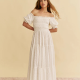 Vestido Bordado JAASE Claudette BLANCO