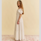 Vestido Bordado JAASE Claudette BLANCO