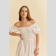 Vestido Bordado JAASE Claudette BLANCO