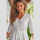 Vestido Bordado JAASE Indiana BLANCO