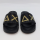 Chanclas Mujer SUN68 Logo Strass NEGRO