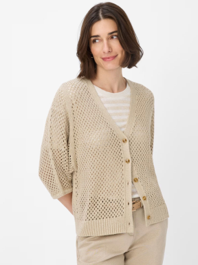 Cárdigan Crochet BRAX Emma BEIGE