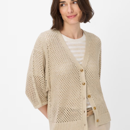 Cárdigan Crochet BRAX Emma BEIGE
