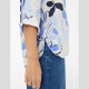 Camisa Vicki BRAX Lino Estampado AZUL